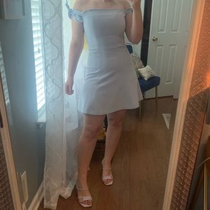 French Connection Baby Blue mini Dress